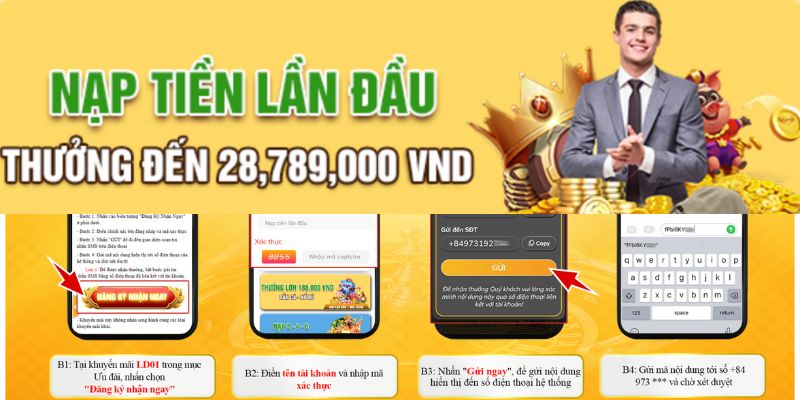 Khuyến mãi 789Bet trong lần nạp đầu